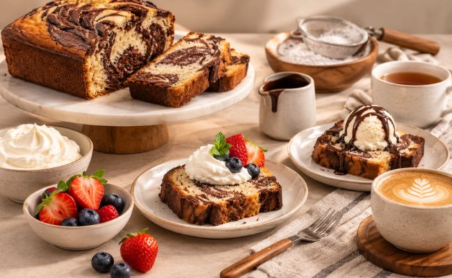 serving suggestions for marble cake