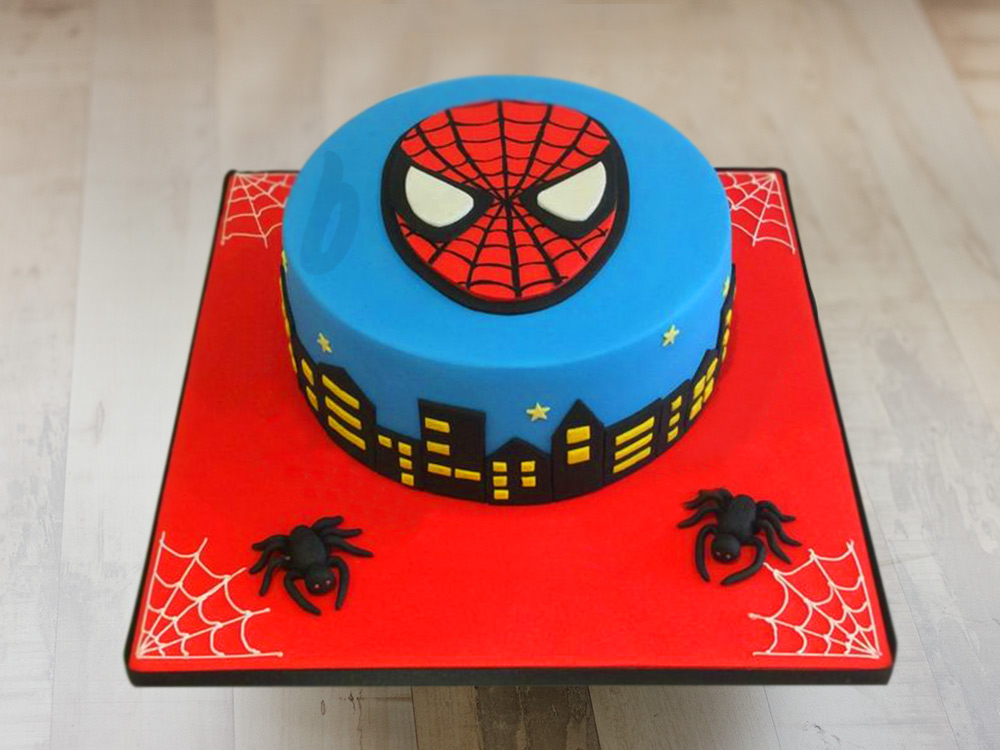 Spiderman Theme Cake 1 Peter Parkers S Favorite Dessert Bakingo